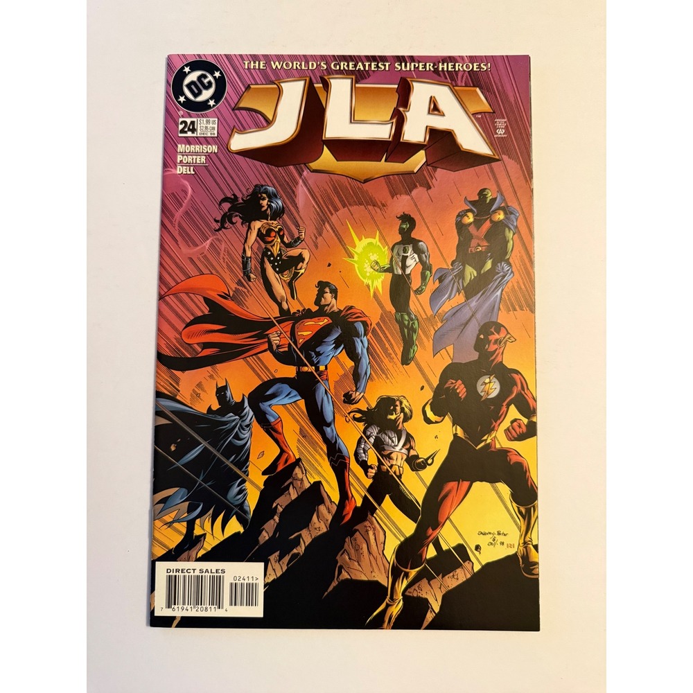 DC Comics JLA #24‎ Dec 1998 Grant Morrison Howard Porter Justice League America